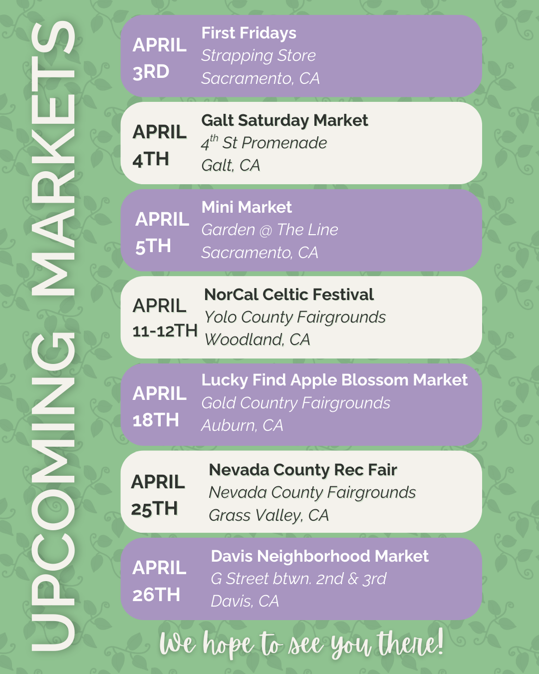 April Events - The Potted Pixel