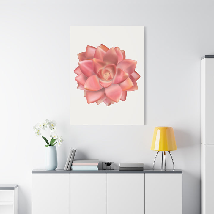 Succulent Canvas Art California Sunset Rosette Botanical Wall Art Print The Potted Pixel