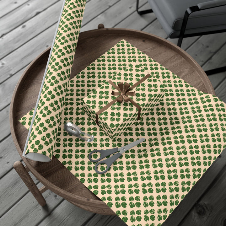 Monstera Pattern Wrapping Paper – Botanical Gift Wrap Roll