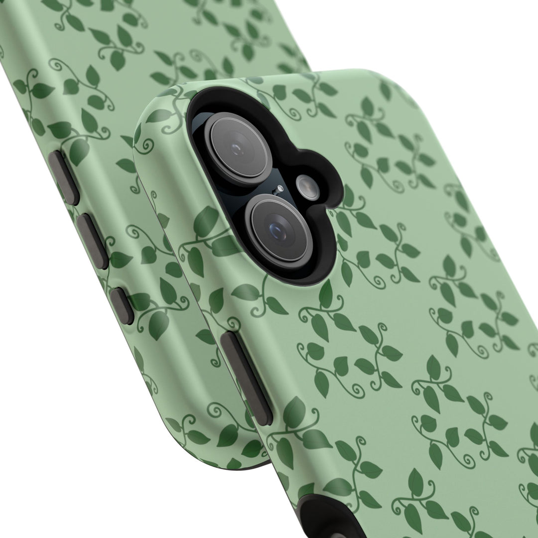 Pothos Pattern Phone Case – Dual Layer Protective Cover