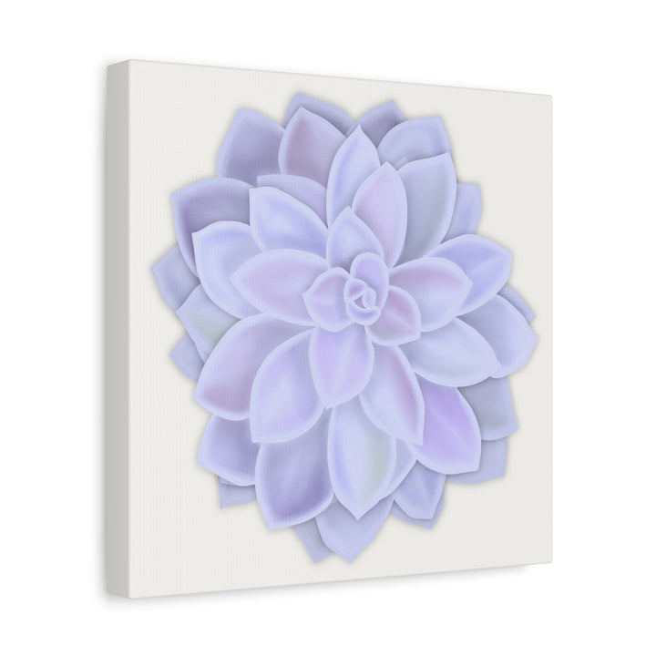 Succulent Canvas Art Pastel Rosette Canvas Durable Cotton Print Botanical Wall Art
