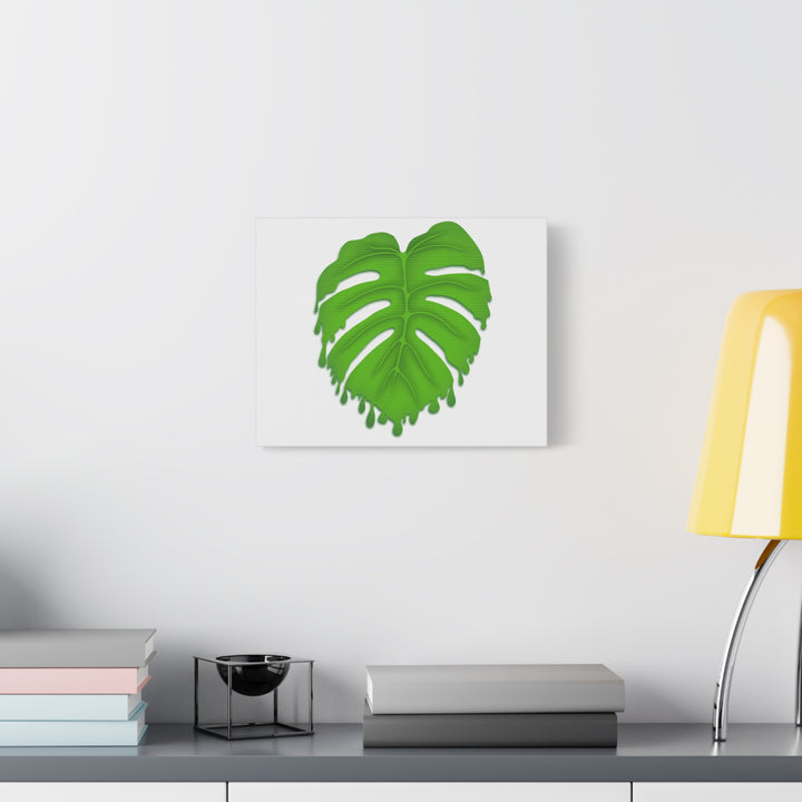 Melting Monstera Canvas Wall Art Large Botanical Print On Premium Cotton With Matte Finish For Indoor Decor