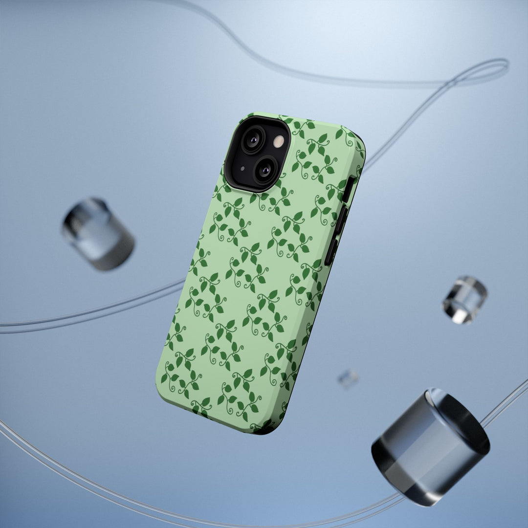 Pothos Pattern Phone Case – Dual Layer Protective Cover