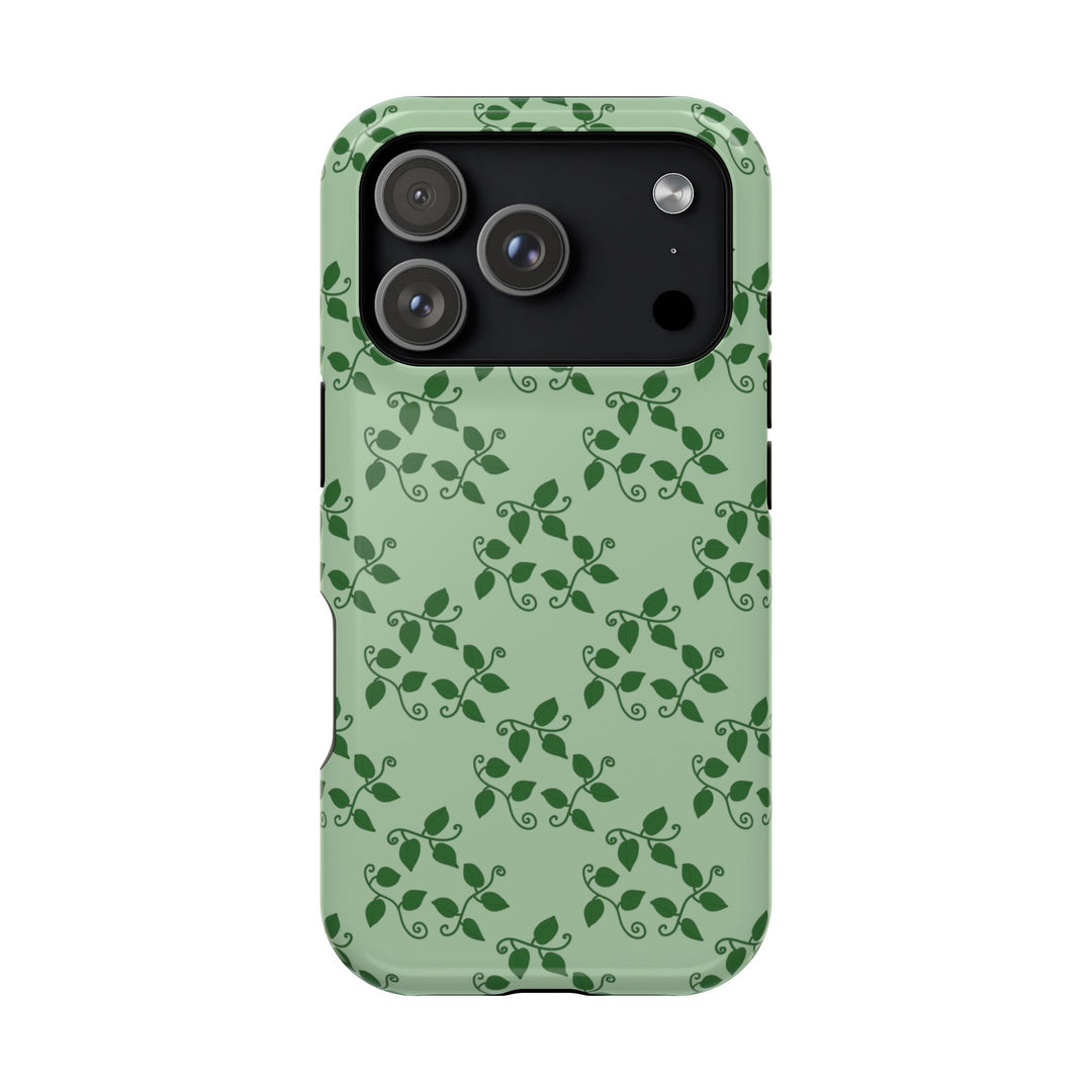 Pothos Pattern Phone Case – Dual Layer Protective Cover