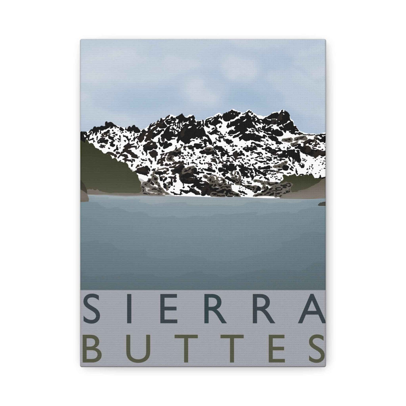 Sierra Buttes Minimalist Canvas