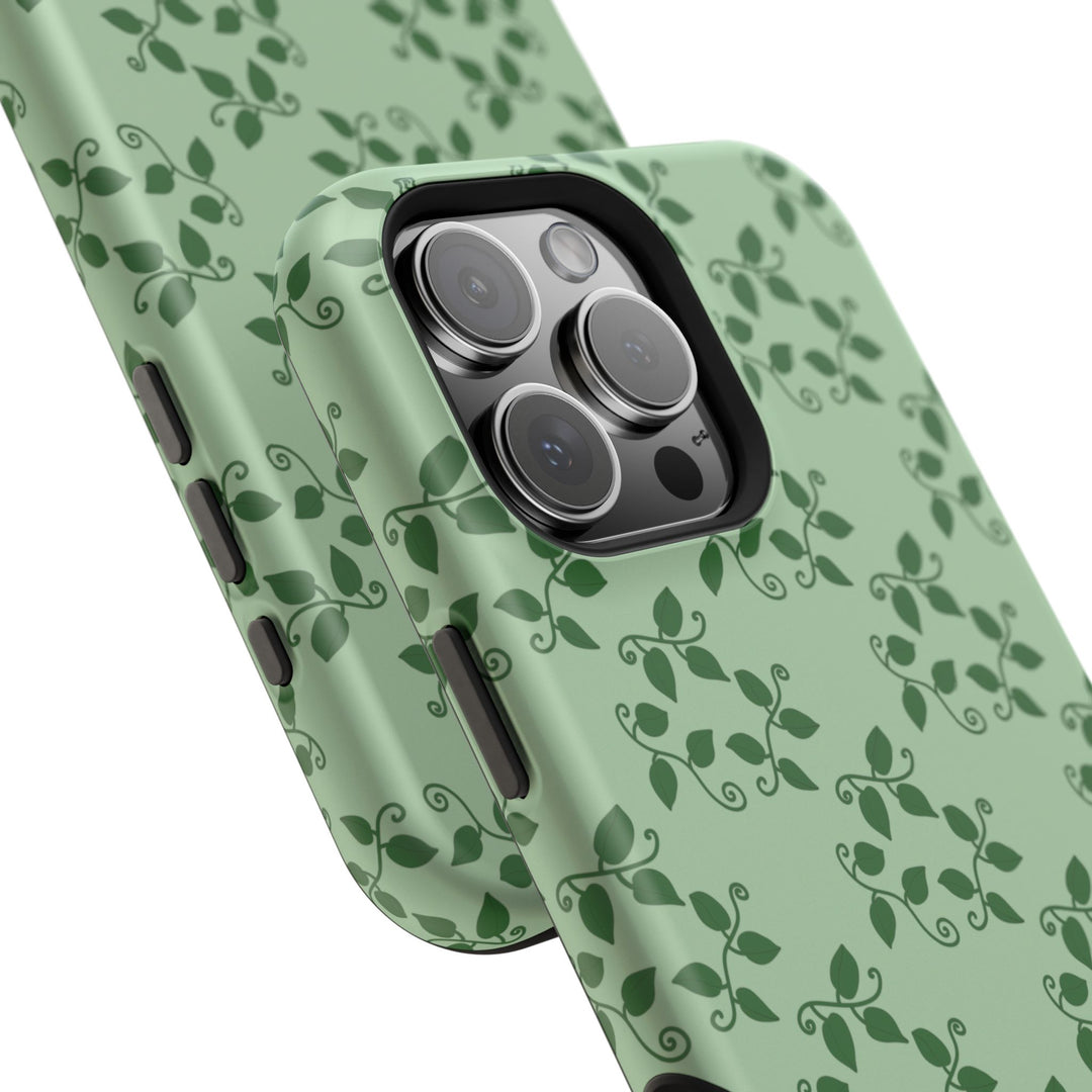 Pothos Pattern Phone Case – Dual Layer Protective Cover