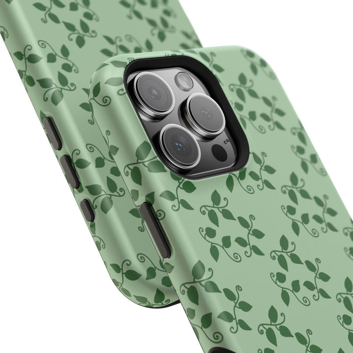 Pothos Pattern Phone Case – Dual Layer Protective Cover