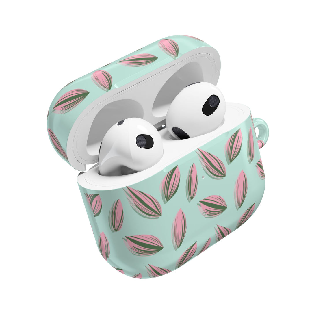 Tradescantia Nanouk Pattern AirPod Case Plant Inspired Protective Cover for AirPods