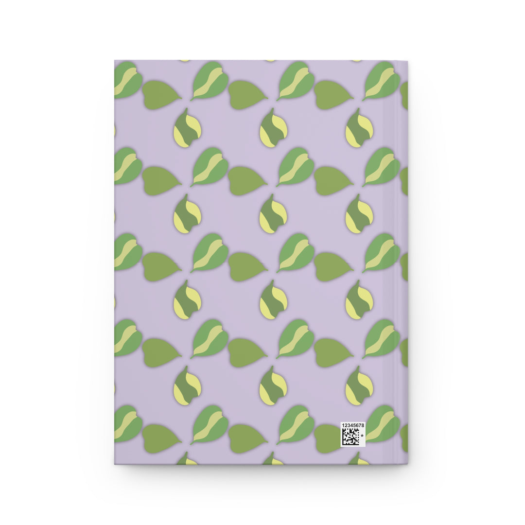 Hoya Kerrii Pattern Hardcover Journal The Potted Pixel Plant Notebook Succulent Gift For Her Women Stationery