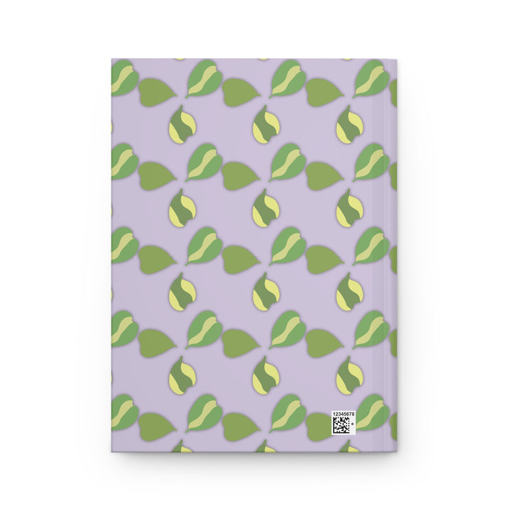 Hoya Kerrii Pattern Hardcover Journal The Potted Pixel Plant Notebook Succulent Gift For Her Women Stationery