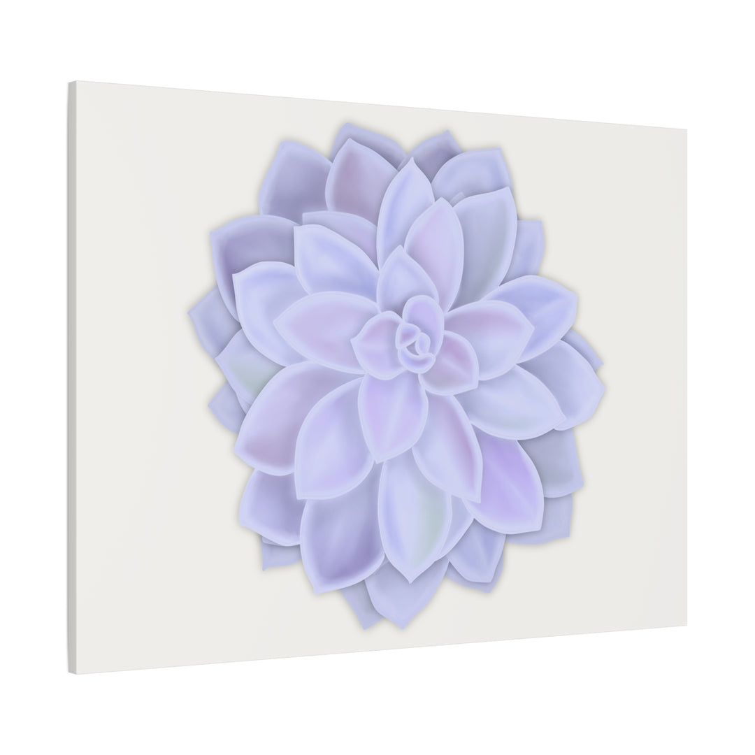 Succulent Canvas Art Pastel Rosette Canvas Durable Cotton Print Botanical Wall Art