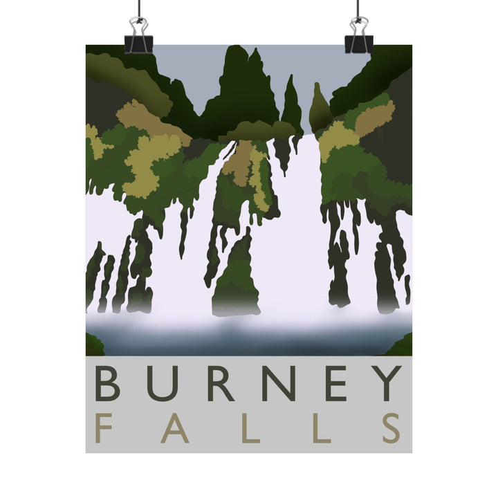 Burney Falls Print – Unframed Wall Art