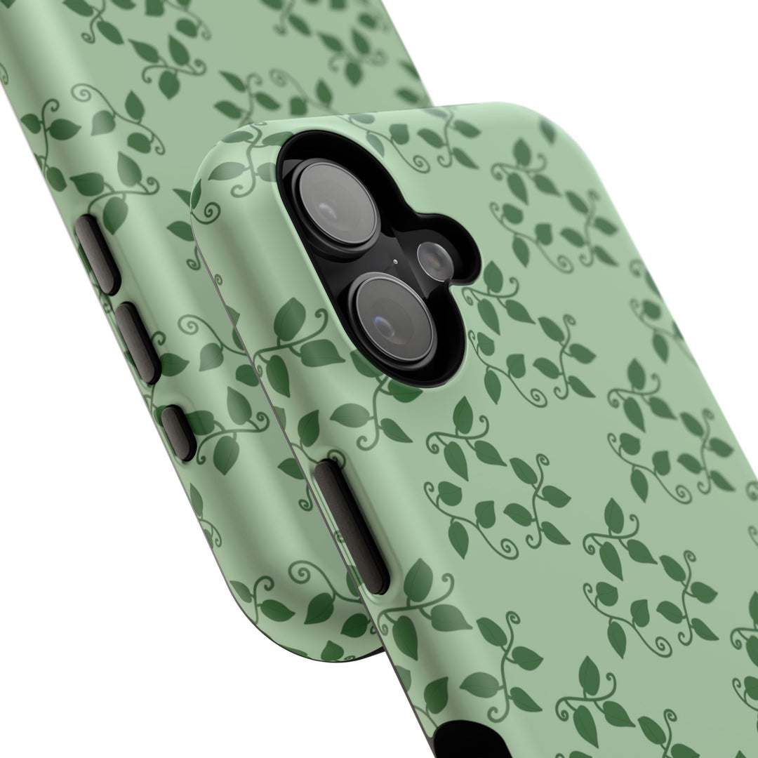 Pothos Pattern Phone Case – Dual Layer Protective Cover