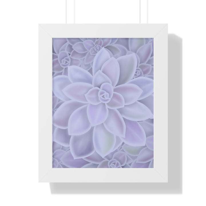 Graptopetalum Murasaki Succulent Framed Print – Botanical Wall Art - The Potted Pixel
