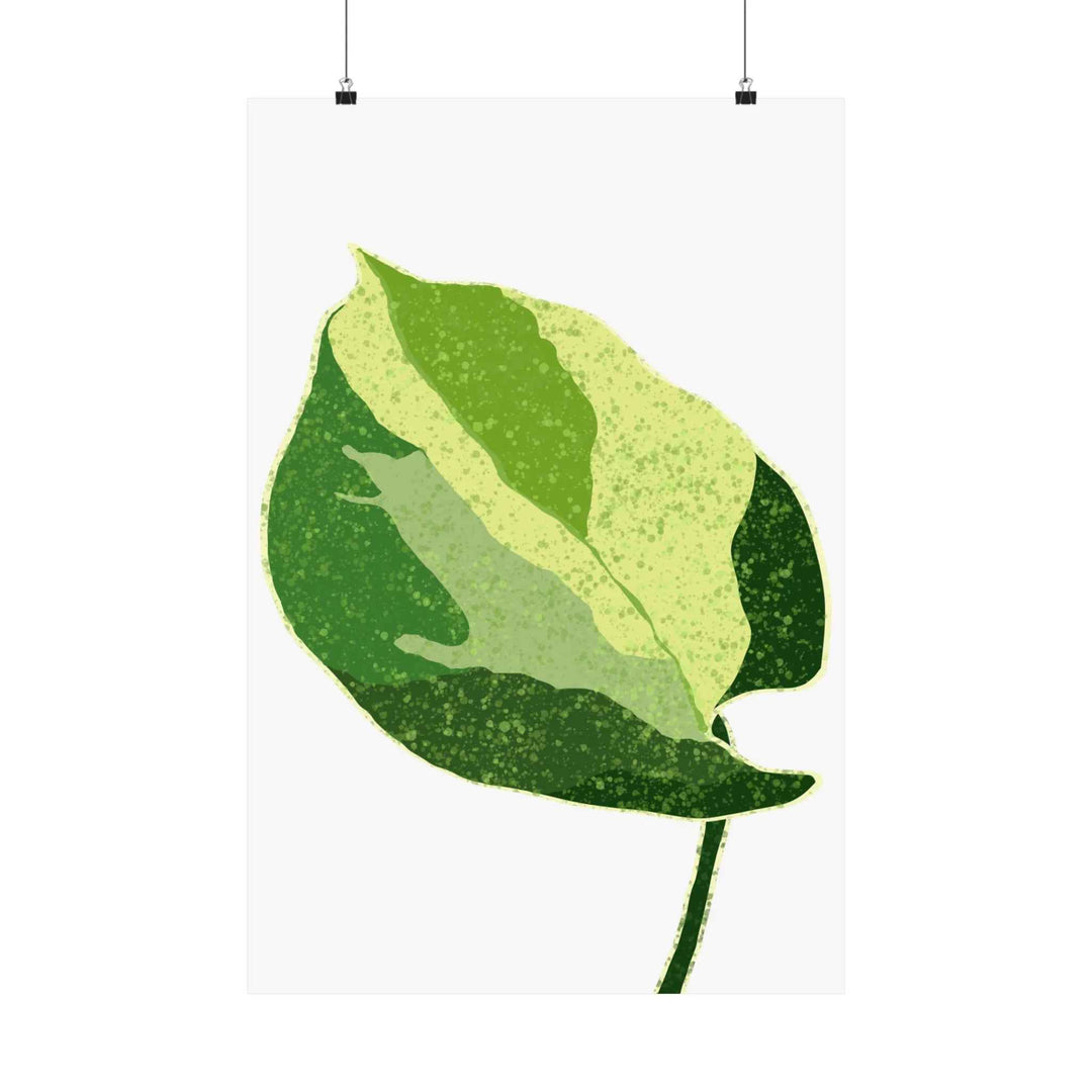 Pothos Wall Art – Botanical Poster on Museum Grade Paper | Indoor Plant Print Unframed - The Potted Pixel