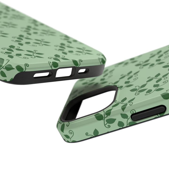 Pothos Pattern Phone Case – Dual Layer Protective Cover