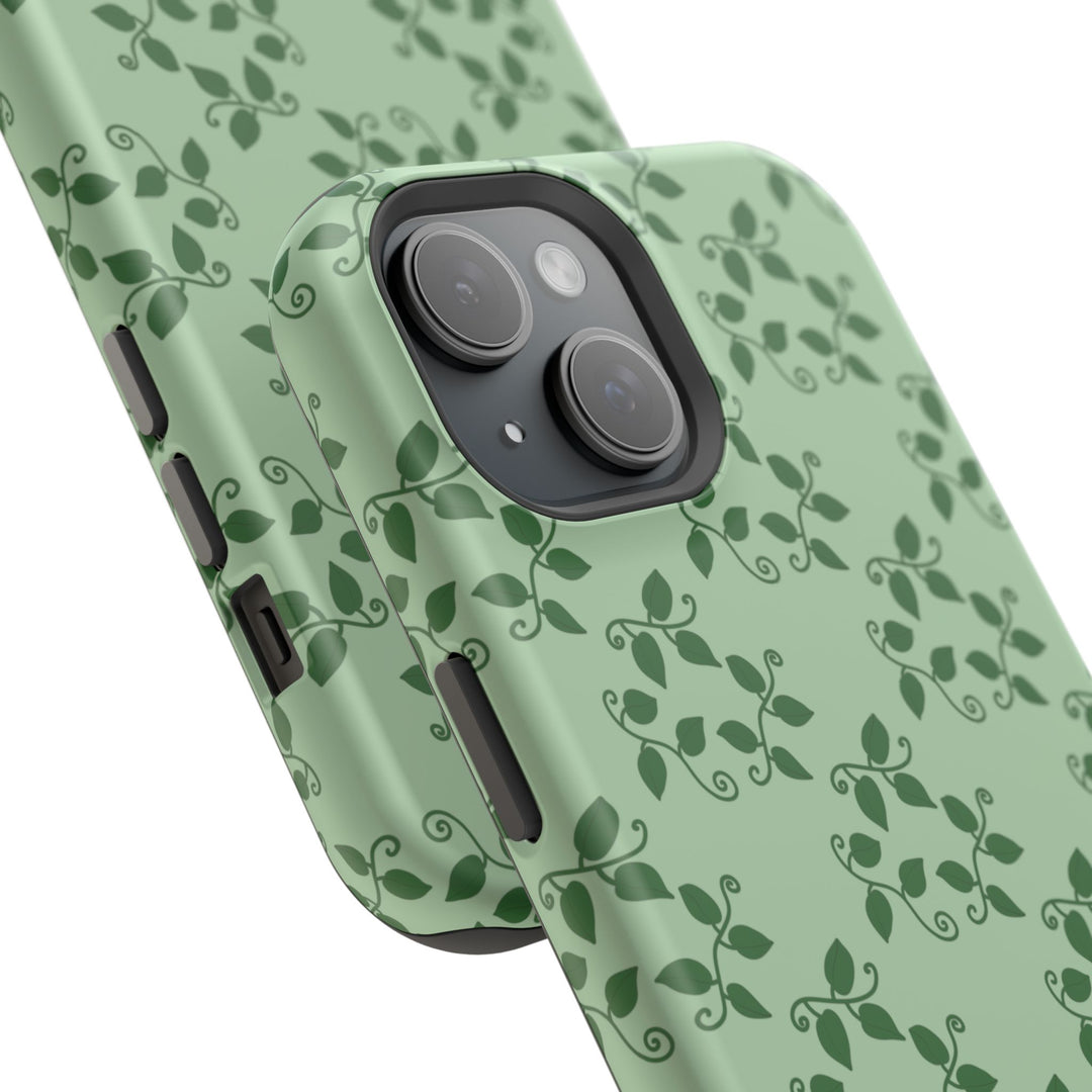 Pothos Pattern Phone Case – Dual Layer Protective Cover