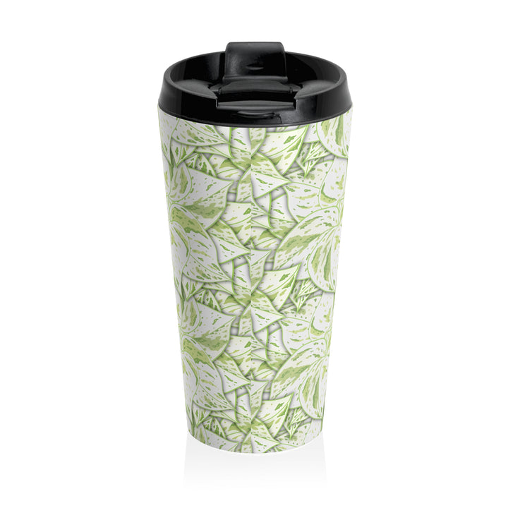 Snow Queen 20 Oz Stainless Steel Travel Tumbler With White Foliage Design For Hot And Cold Coffee