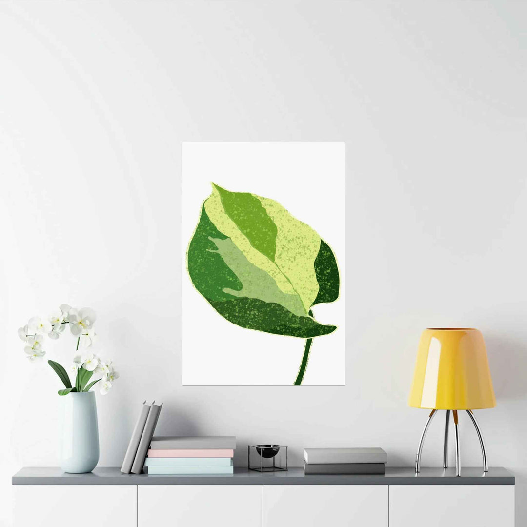Pothos Wall Art – Botanical Poster on Museum Grade Paper | Indoor Plant Print Unframed - The Potted Pixel