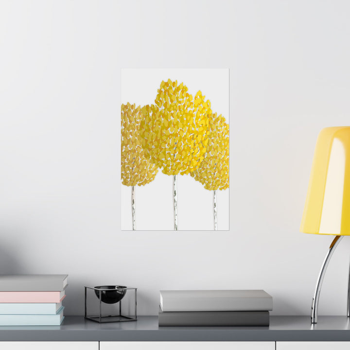 Fall Aspen Print – Unframed Wall Art