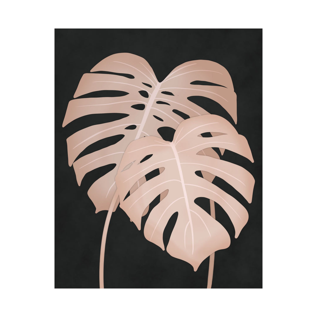 Pink Monstera Botanical Print – Unframed Wall Art