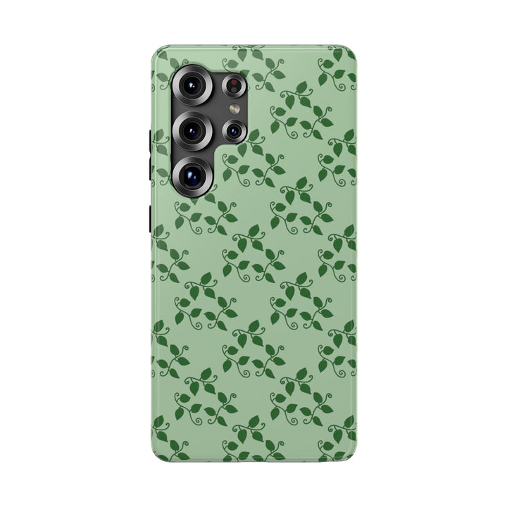 Pothos Pattern Phone Case – Dual Layer Protective Cover
