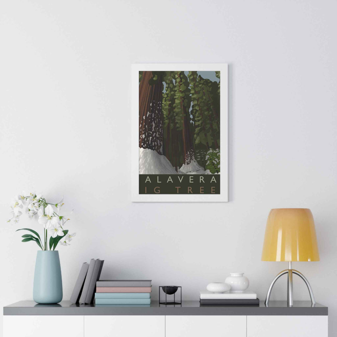 Calaveras Big Trees Minimalist Framed Print