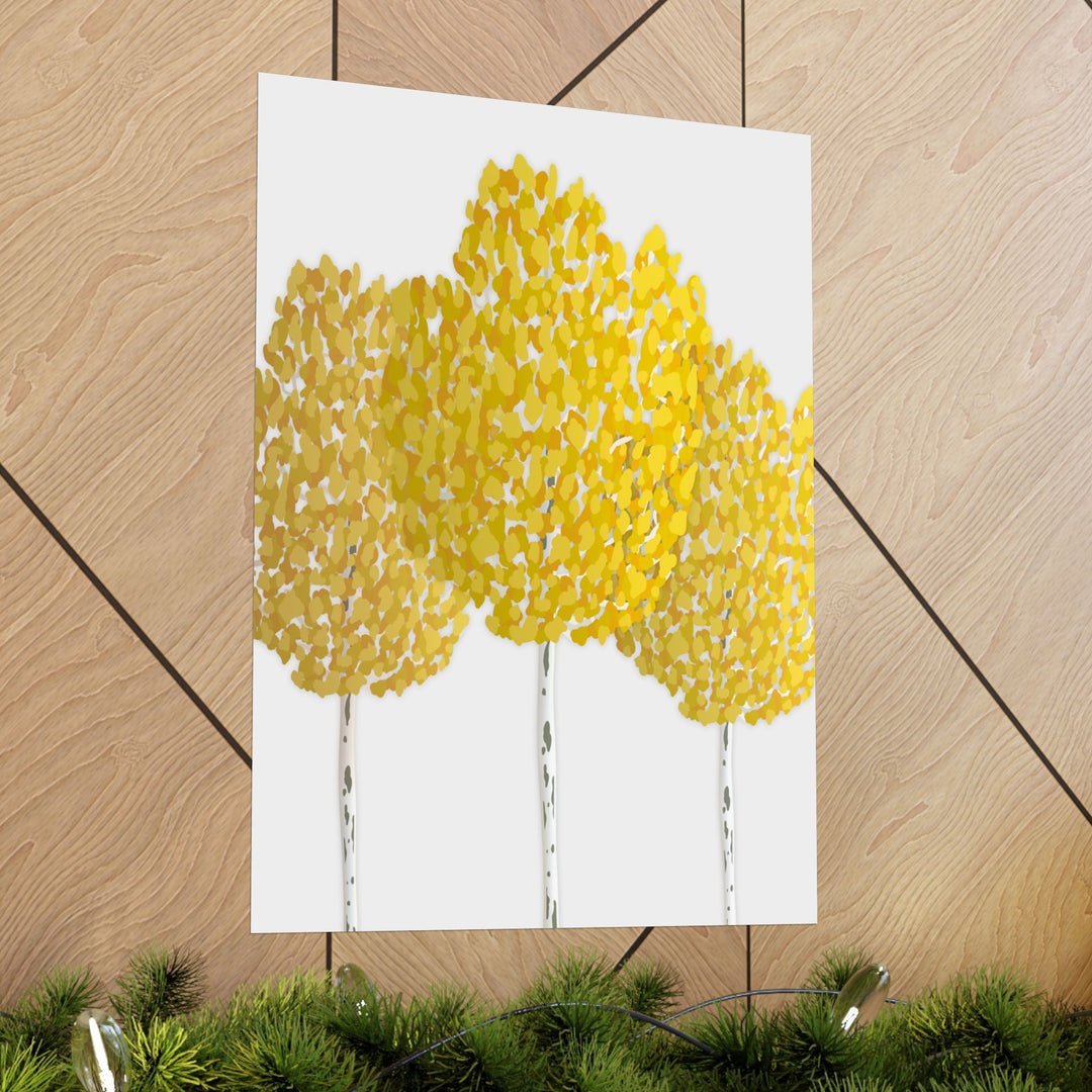 Fall Aspen Print – Unframed Wall Art