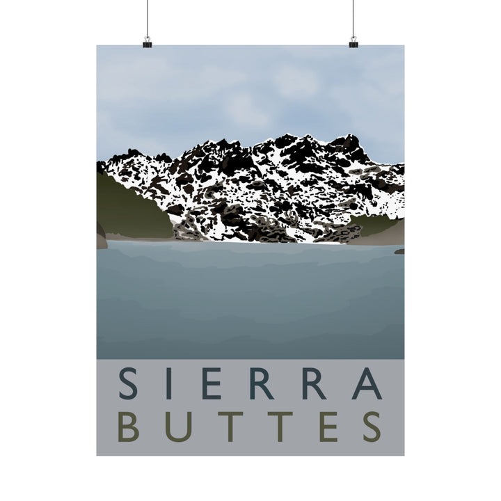 Sierra Buttes Print – Unframed Wall Art