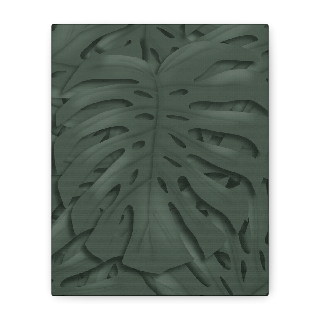 Monstera Canvas Art Tropical Leaf Wall Decor Durable Matte Finish Cotton Canvas Print 24x36