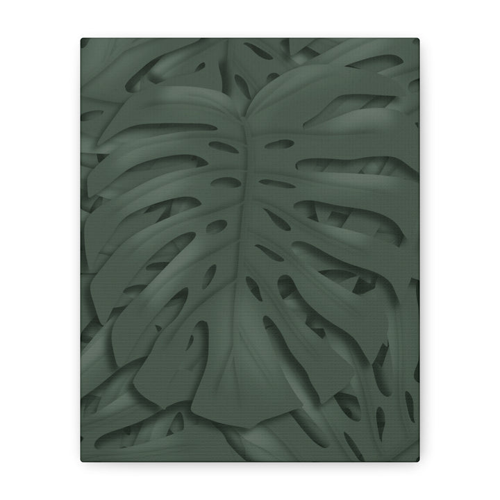Monstera Canvas Art Tropical Leaf Wall Decor Durable Matte Finish Cotton Canvas Print 24x36
