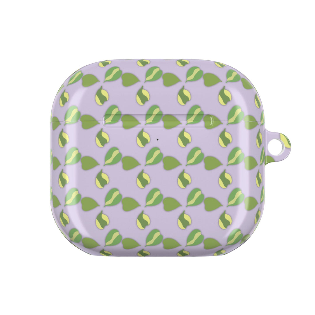 Hoya Kerrii Pattern AirPod Case Plant Inspired Protective Polycarbonate Shell For Wireless Charging
