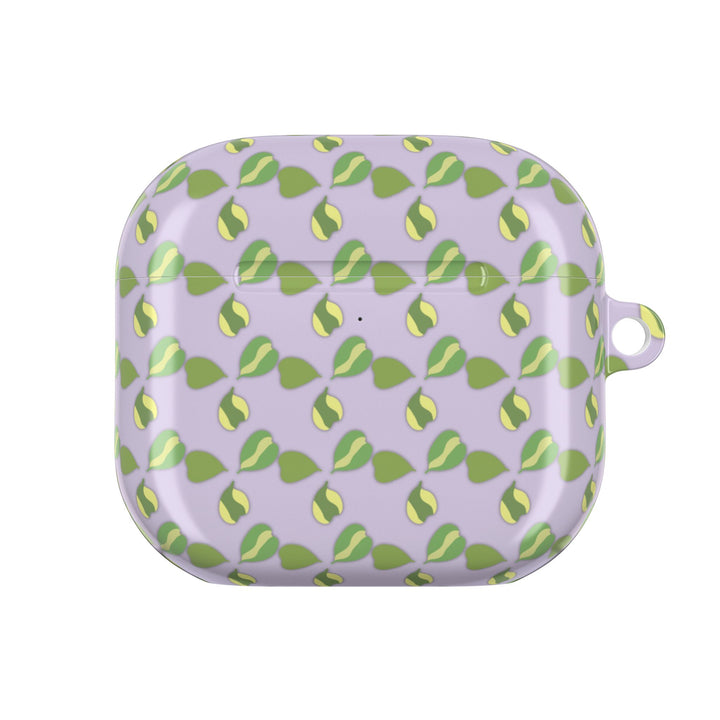 Hoya Kerrii Pattern AirPod Case Plant Inspired Protective Polycarbonate Shell For Wireless Charging