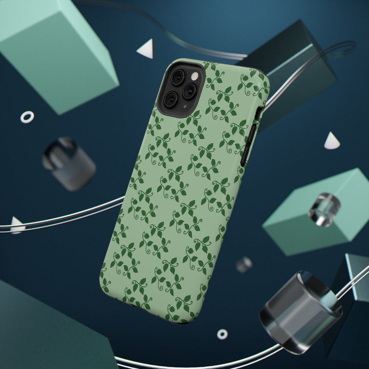 Pothos Pattern Phone Case – Dual Layer Protective Cover