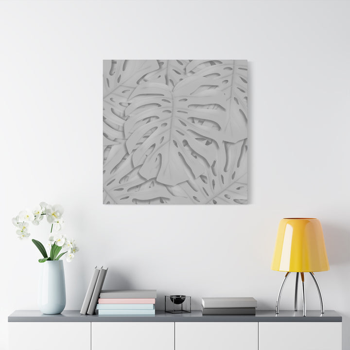 Monstera Canvas Art 24x36 Matte Texture Indoor Botanical Wall Print Modern Home Decor