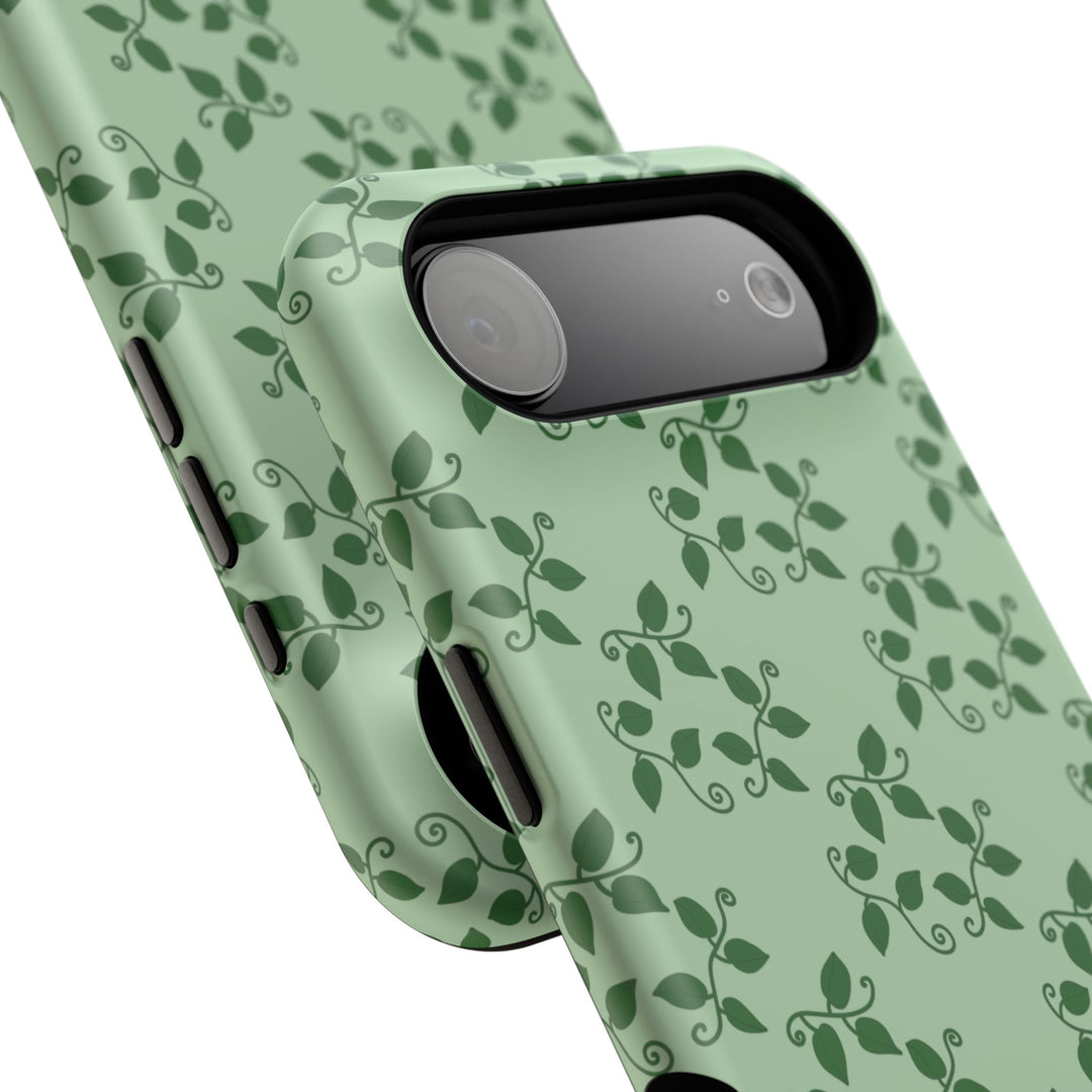 Pothos Pattern Phone Case – Dual Layer Protective Cover