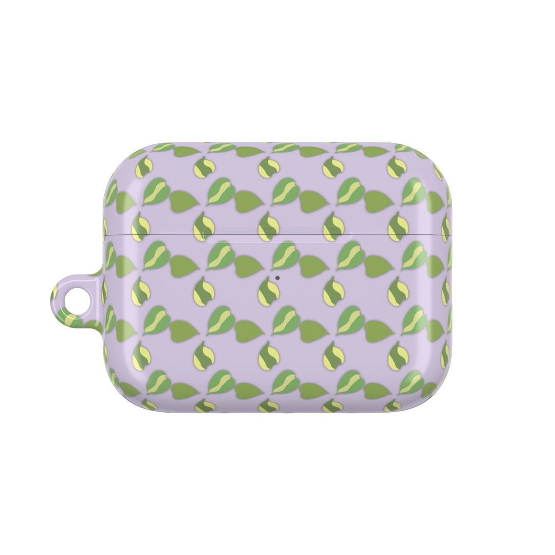 Hoya Kerrii Pattern AirPod Case Plant Inspired Protective Polycarbonate Shell For Wireless Charging