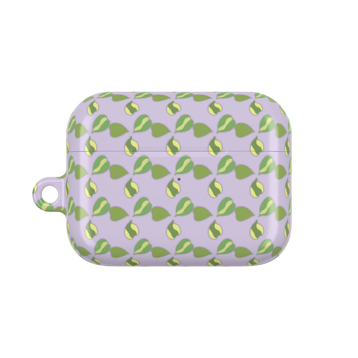 Hoya Kerrii Pattern AirPod Case Plant Inspired Protective Polycarbonate Shell For Wireless Charging