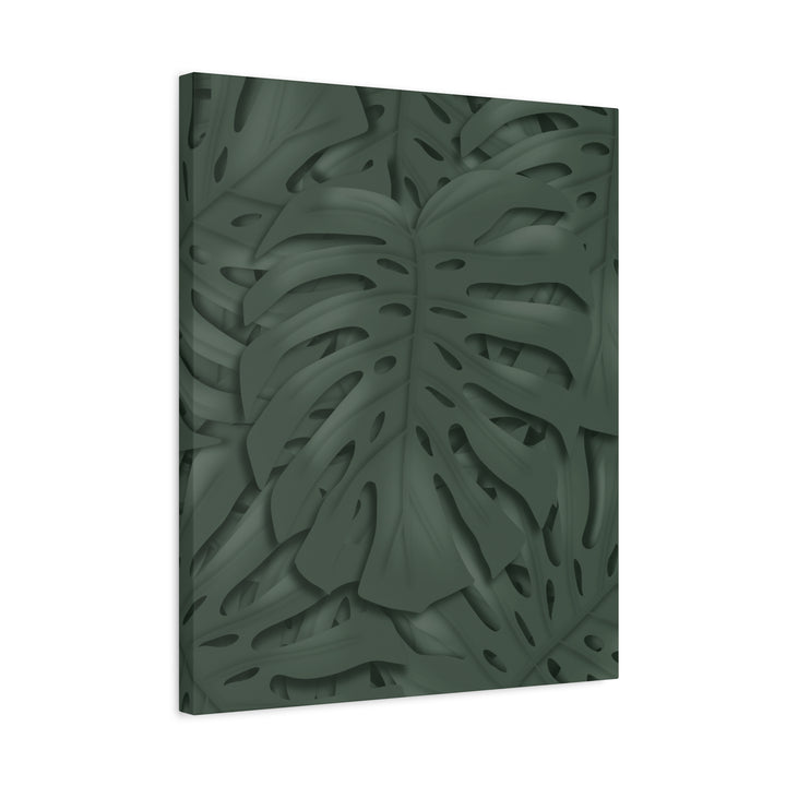 Monstera Canvas Art Tropical Leaf Wall Decor Durable Matte Finish Cotton Canvas Print 24x36