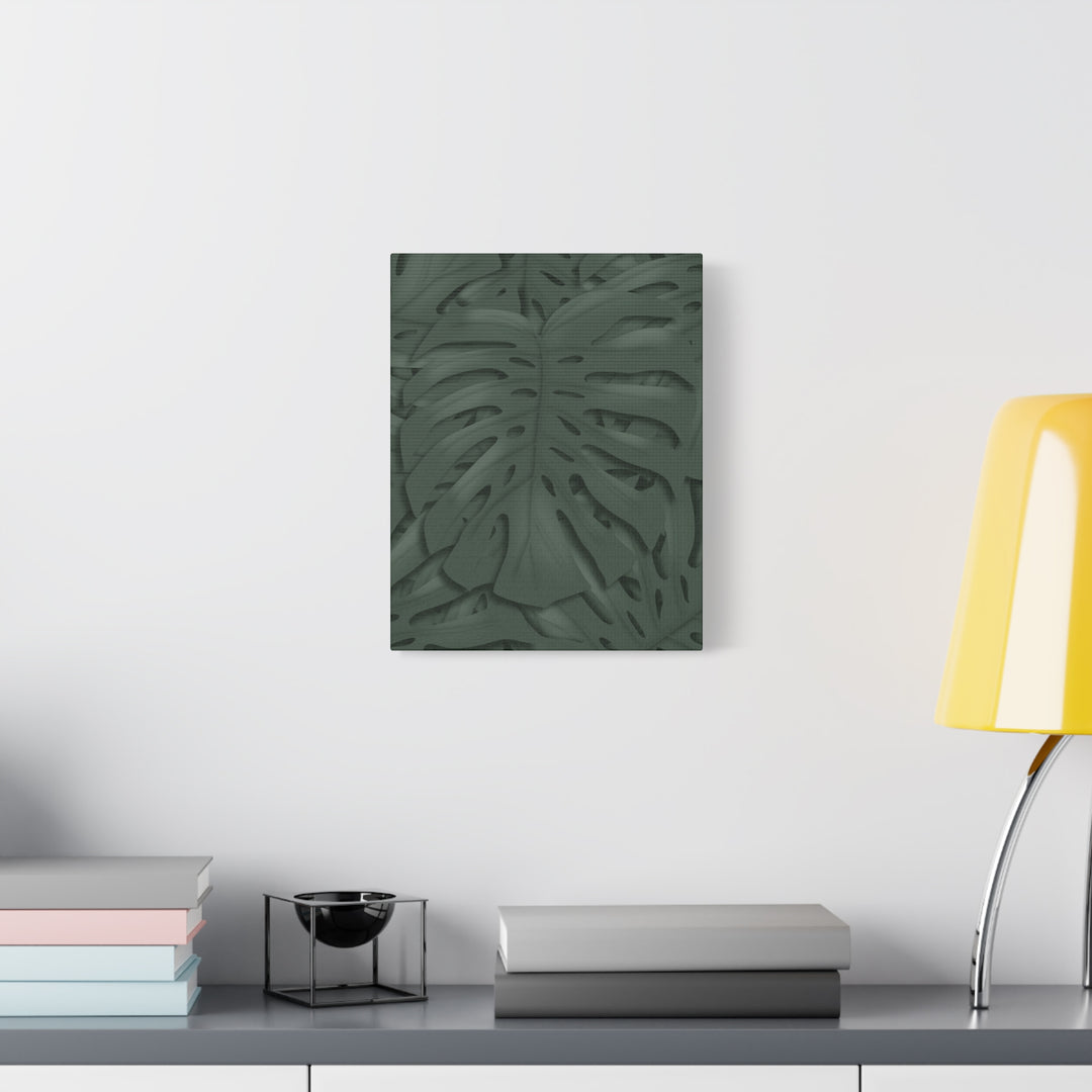 Monstera Canvas Art Tropical Leaf Wall Decor Durable Matte Finish Cotton Canvas Print 24x36