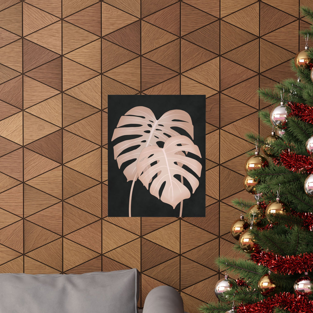 Pink Monstera Botanical Print – Unframed Wall Art