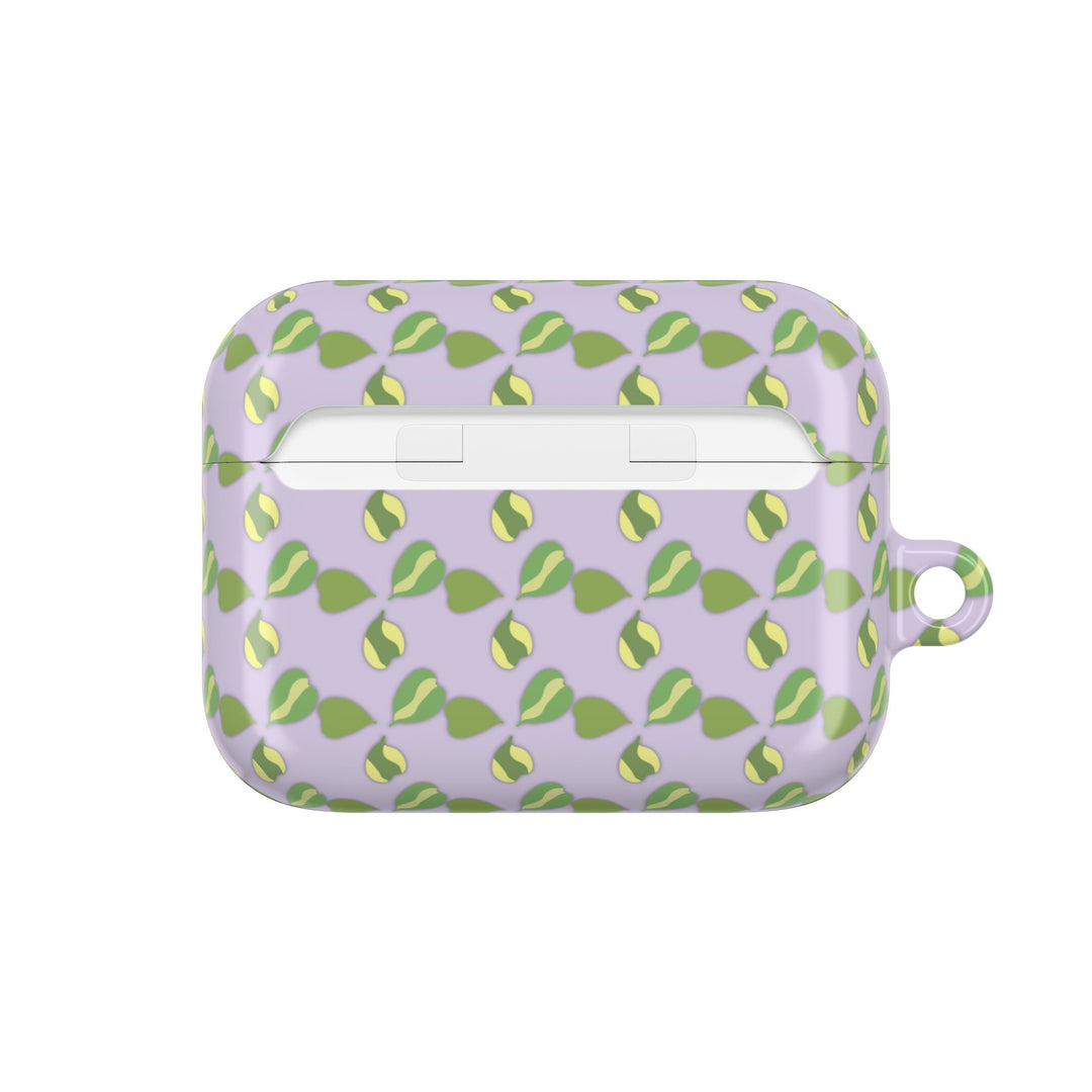 Hoya Kerrii Pattern AirPod Case Plant Inspired Protective Polycarbonate Shell For Wireless Charging