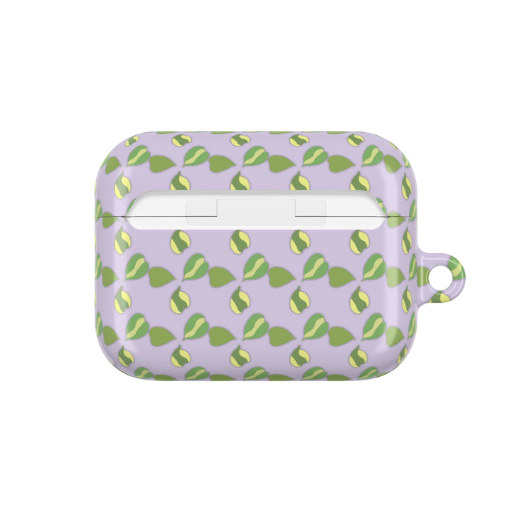 Hoya Kerrii Pattern AirPod Case Plant Inspired Protective Polycarbonate Shell For Wireless Charging