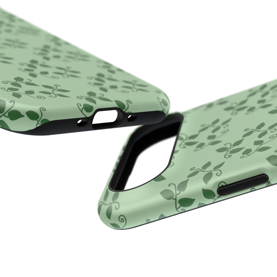 Pothos Pattern Phone Case – Dual Layer Protective Cover