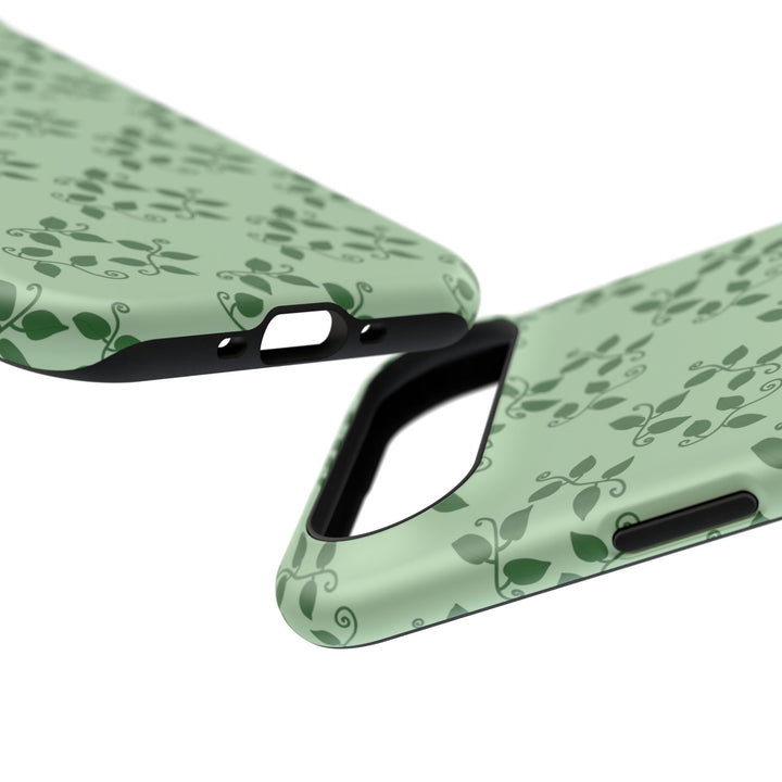 Pothos Pattern Phone Case – Dual Layer Protective Cover