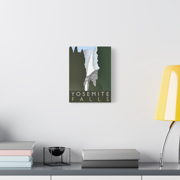 Minimalist Yosemite Waterfall Canvas Wall Art With Matte Finish For Living Room Decor