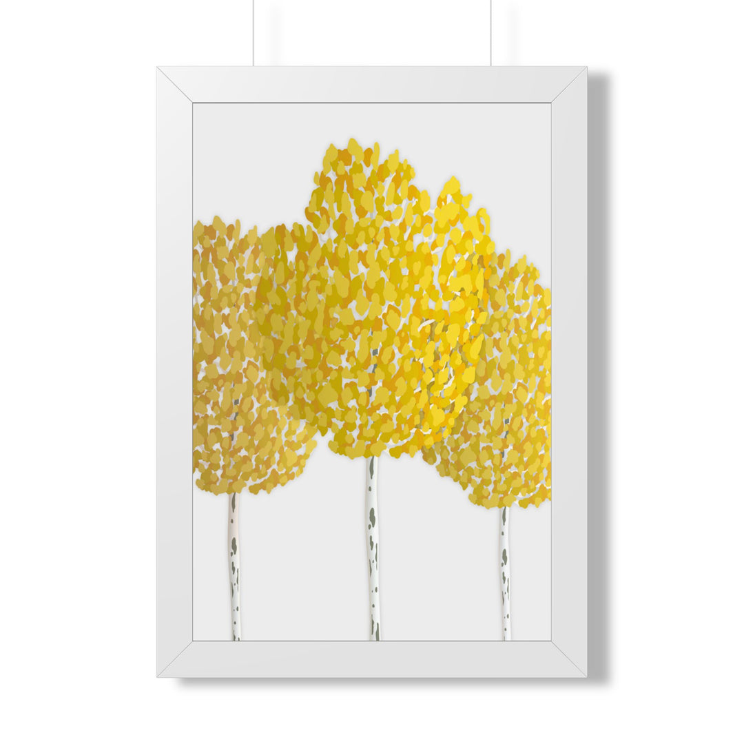 Fall Aspen Framed Print – Wall Art
