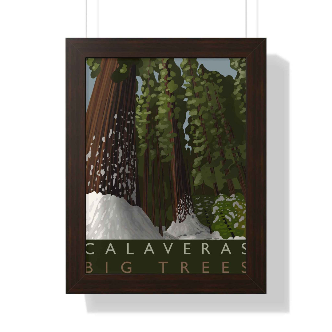 Calaveras Big Trees Minimalist Framed Print
