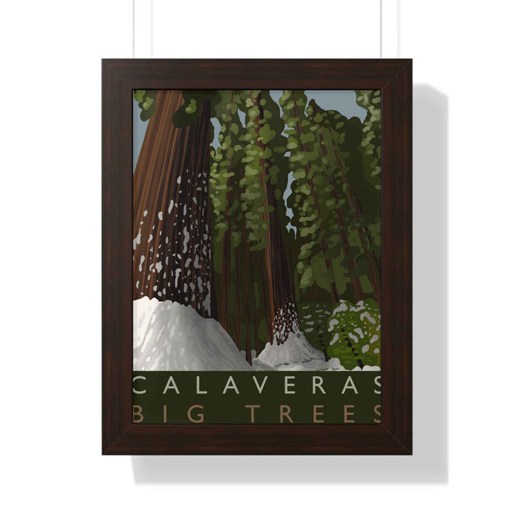 Calaveras Big Trees Minimalist Framed Print