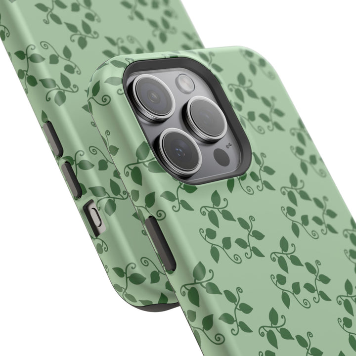 Pothos Pattern Phone Case – Dual Layer Protective Cover